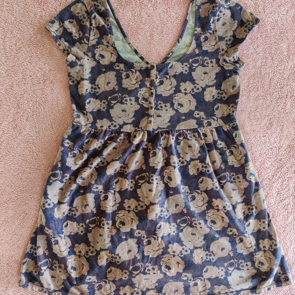 Free People Floral Tunic Top